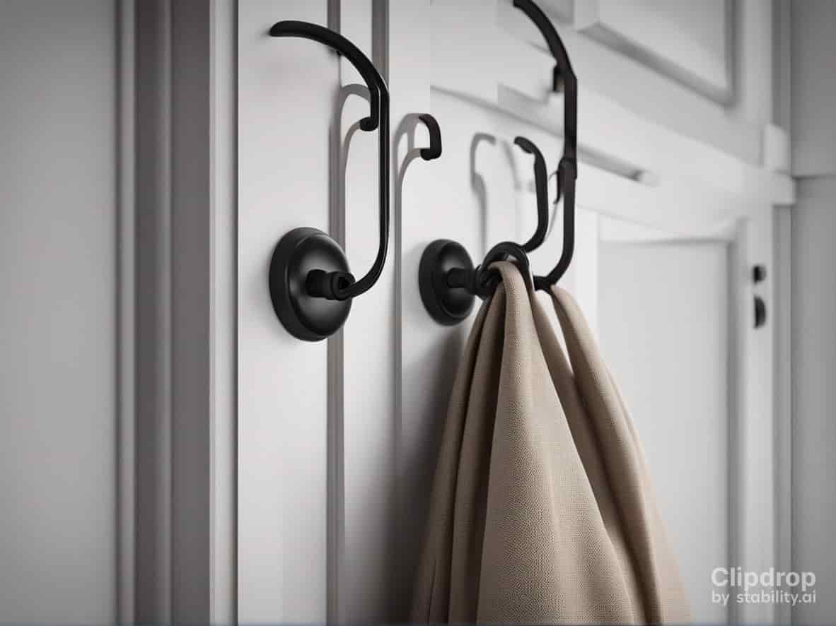 adhesive hooks to hang curtains
