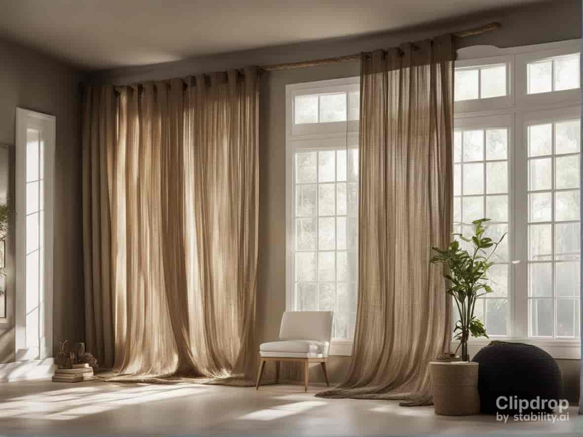 jute rope to hang curtains