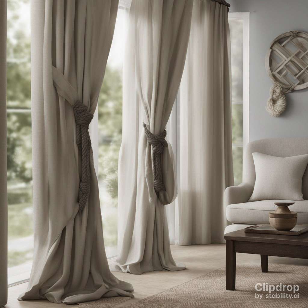 square knnot for medium sized curtains