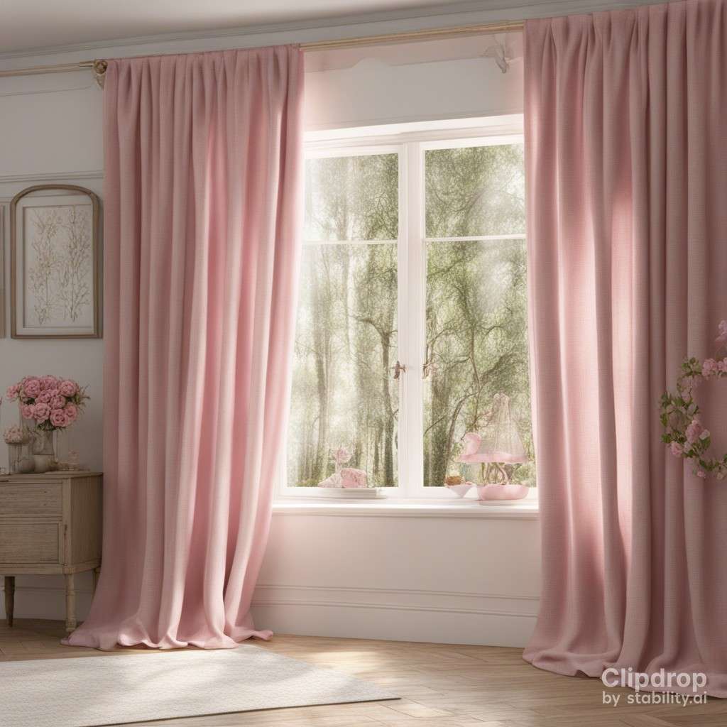 pink aesthetic thermal drape